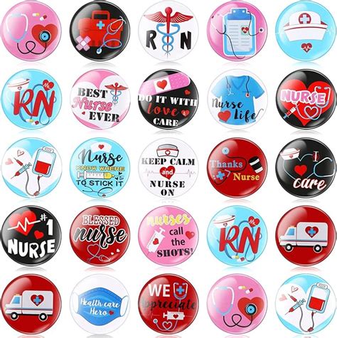 Amazon Pcs Nurse Button Pins Nurse Party Pinback Buttons Round