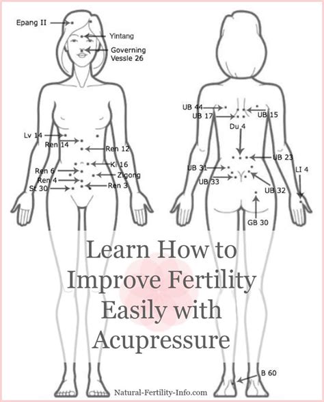 Improve Fertility Easily With Acupressure Improve Fertility Acupuncture Fertility