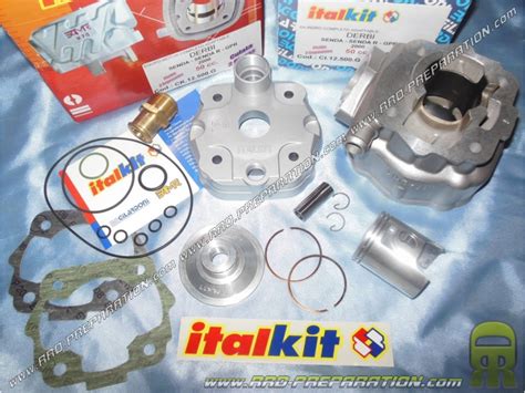 Kit Cc Alto Motor Mm Italkit Racing Bi Segmento Aluminio Derbi