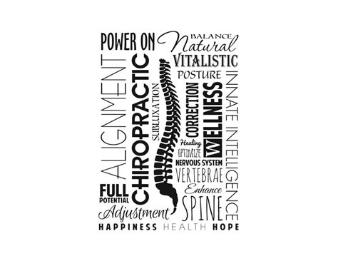 Chiropractic Word Collage Decal