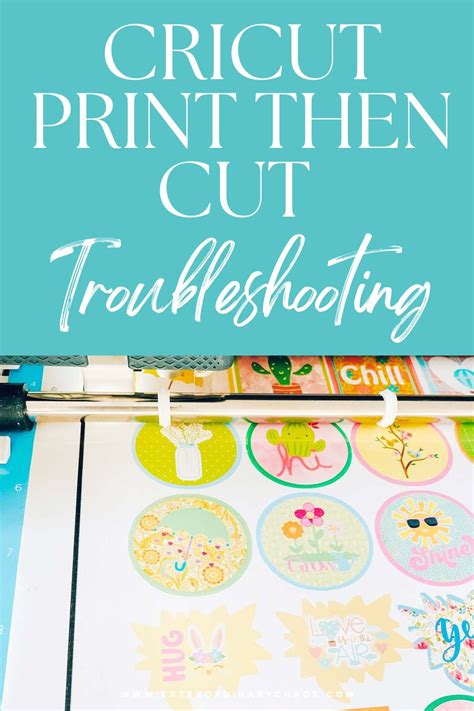 Cricut Print Then Cut Trouble Shooting Extraordinary Chaos