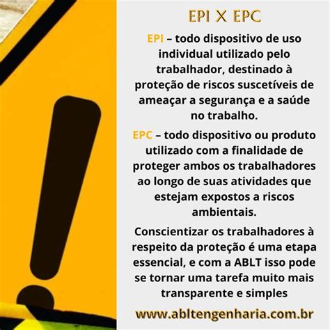 Qual a diferença entre EPI e EPC e a importância destes equipamentos