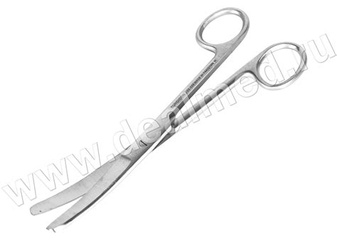 Ножницы тупоконечные вертикально изогнутые 165 мм (н-4s) Surgicon ...
