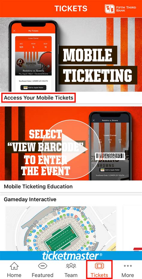 Browns Mobile Ticketing Information | Cleveland Browns ...