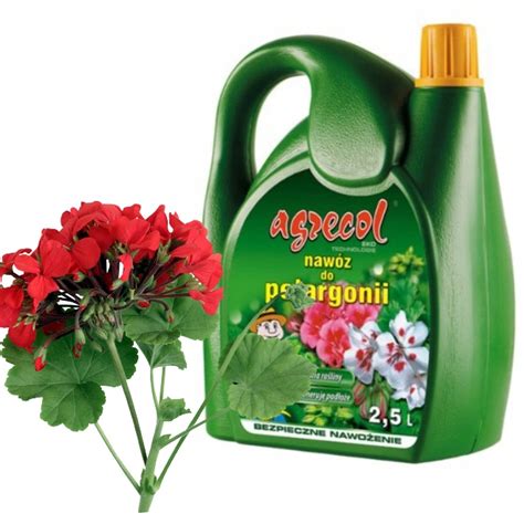 Nawóz do pelargonii Agrecol płyn 2 5 l wydajny nawóz odżywka do