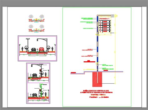 Corte Modelo De Calle En Autocad Descargar Cad Gratis 21107 Kb Bibliocad