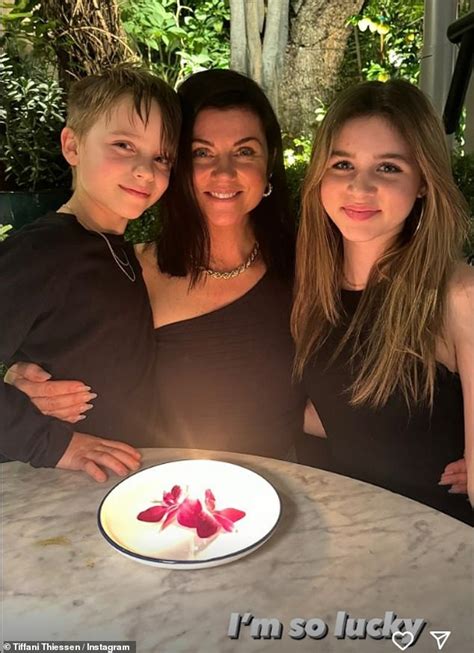 Tiffani Thiessen Covers Up As She Celebrates Her 50th Birthday With