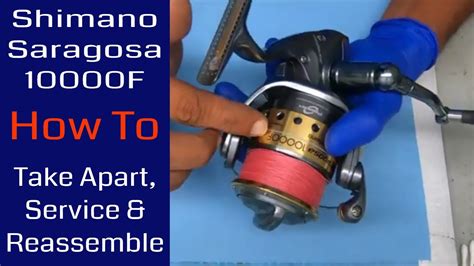 Shimano Saragosa 10000F Fishing Reel How To Take Apart Service And