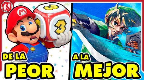 De La PEOR A La MEJOR Todas Las SAGAS De Nintendo YouTube