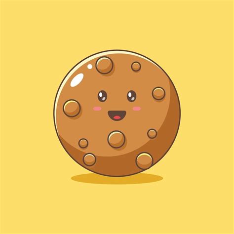 Premium Vector Cookies Cartoon Style Icon Illustration