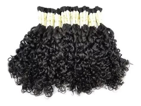 Cabelo Cacheado Humano 35cm 200gr Cacho Caipira Mega Hair