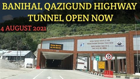 Banihal Qazigund Tunnel Is Open Banihal Qazigund Road Tunnel