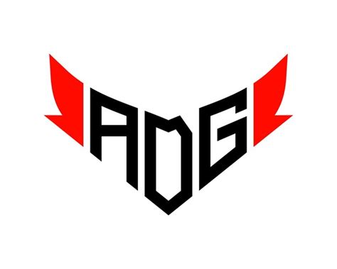 Desenho Da Letra ADG Do Logotipo Vetor Premium