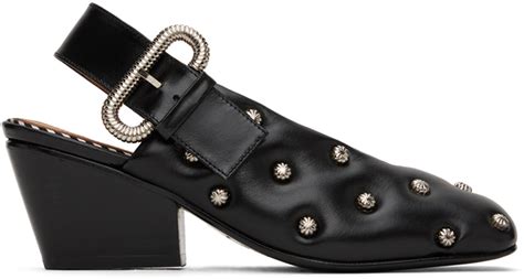 Ssense Exclusive Black Embellished Heels By Toga Pulla On Sale