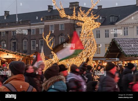 copenhagen denmark  dec  large pro palestine demonstration