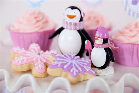 Pink And Purple Penguin Party Glorious Treats