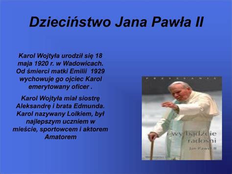 PPT Kim dla młodego człowieka był Jan Paweł II PowerPoint