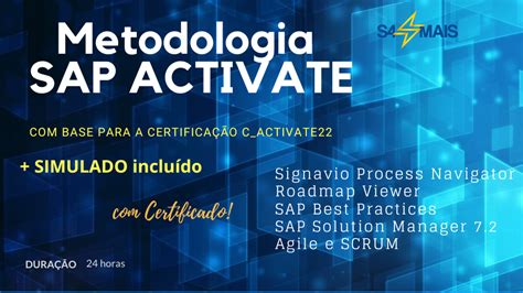 Curso Metodologia Do SAP Activate CURSO SAP 100 ONLINE