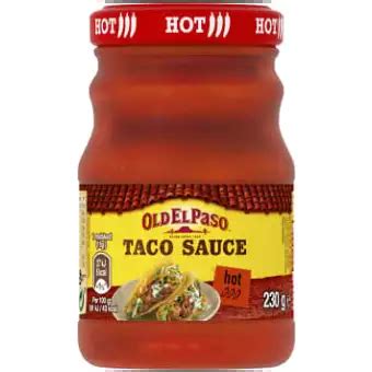 Old El Paso Hot Taco Sauce Onfos Original Schwedische Lebensmittel