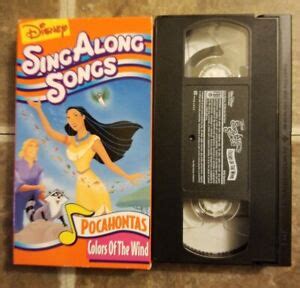 Disneys Sing Along Songs Pocahontas Farben Des Windes Vhs Ebay