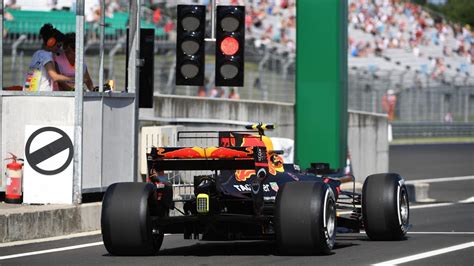 Grand Prix Van Hongarije Max Verstappen Met Red Bull Racing RB13