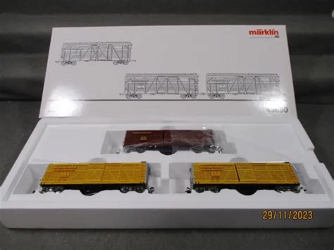 MÄRKLIN 45690 SPUR H0 Güterwagen Set BOX Car Set USA Union Pac 3