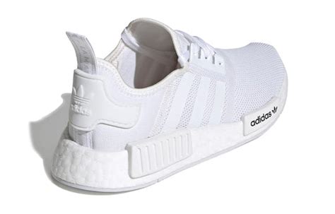 Gs Adidas Nmd R1 J Triple White Fw0432 Kicks Crew