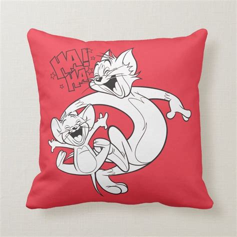 Tom And Jerry Tom And Jerry Laughing Throw Pillow Zazzle Tom And