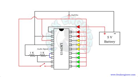 VU Meter Circuit Using Lm 3915 Freak Engineer