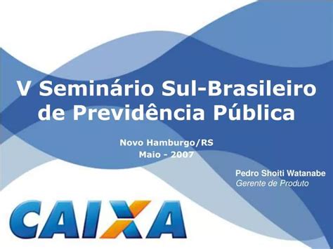 PPT V SeminÃrio Sul Brasileiro de PrevidÃªncia PÃºblica PowerPoint