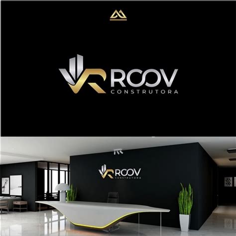 RooV Construtora Criação de Logo Para Construção Engenharia