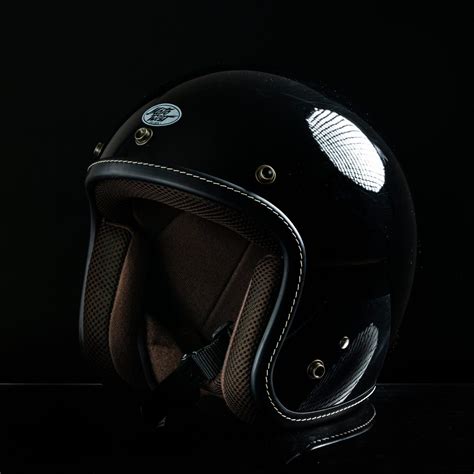 Odyssey Open Face Helmet - Gloss Black - MOTOTWIST