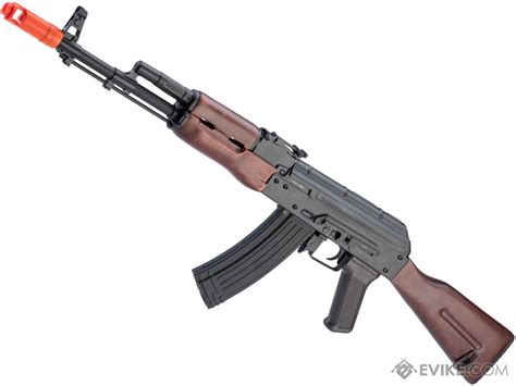 Aps Ak Electric Blowback Airsoft Aeg Rifle W Real Wood Furniture