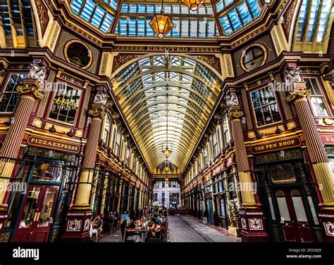 Leaden Hall Market Interior In The City Of London Stock Photo Alamy