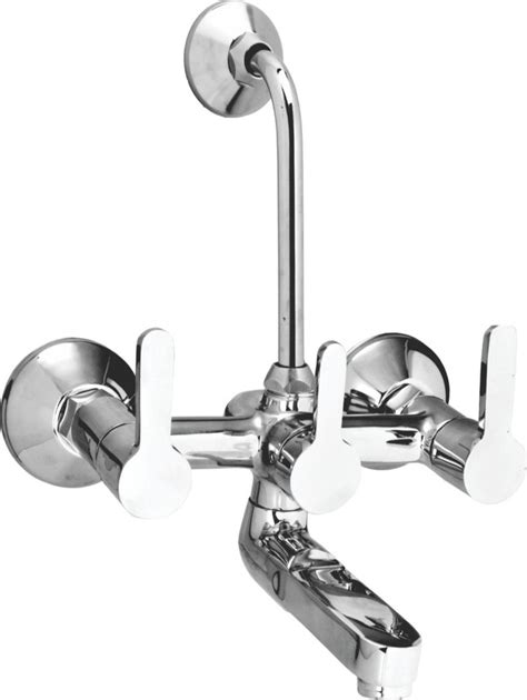 Caslon Three Handle Fusion Brass Wall Mixer For Bathroom Fitting At Rs