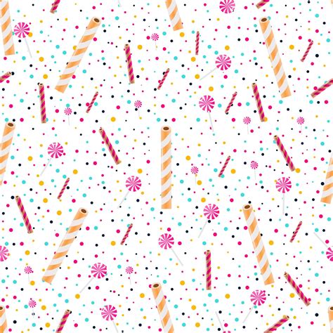 Premium Vector Colourful Candies Seamless Pattern