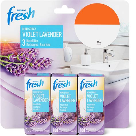 Migros Fresh Mini Sprays Recharge Violet Lavande Migros