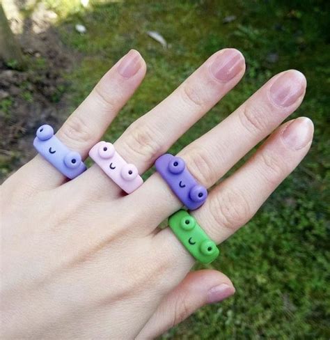 Pin By Zuzanna Oleksiej On Bee Polymer Clay Ring Polymer Clay Crafts