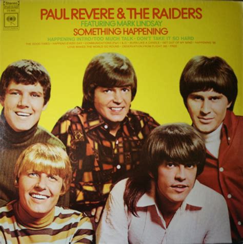 Paul Revere And The Raiders Featuring Mark Lindsay Something Happening Vinyl Lp Album Discogs