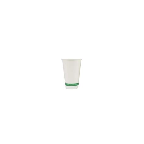 Vaso Blanco de Cartón Para Café y Bebidas Calientes de 355 ml