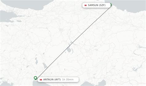 Direct Non Stop Flights From Samsun To Antalya Schedules