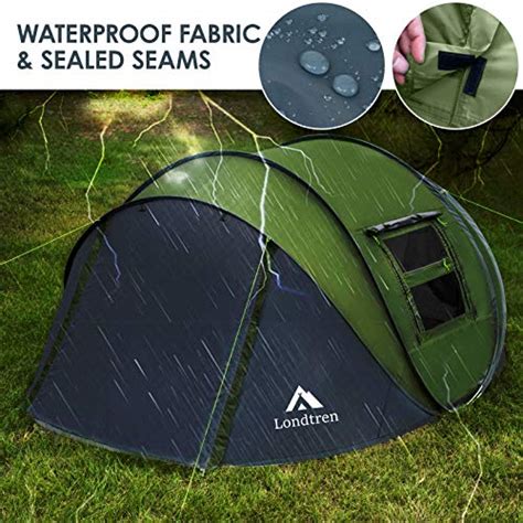 Pop Up Tents For Camping 4 Person Waterproof Tent Easy Pop Up Army