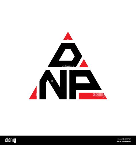 Dnp Triangle Letter Logo Design With Triangle Shape Dnp Triangle Logo