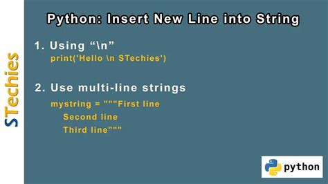 Python Insert New Line Into String