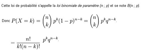 Premiere Loi Binomiale Propri T S Cours Particuliers De Maths Lille