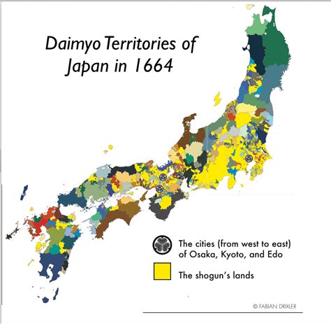 japanese feudalism map