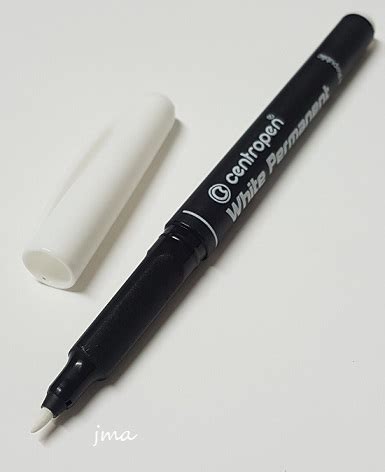 Centropen White Permanent Marker 2,5-1,2mm - Villakeiju