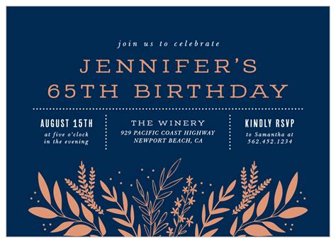 Wild Fields Milestone Birthday Invitations By Basic Invite