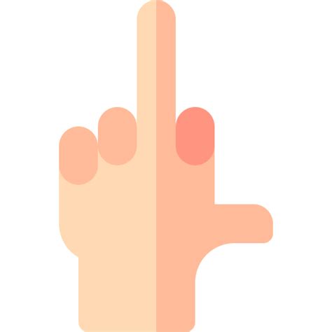 Middle Finger Basic Rounded Flat Icon