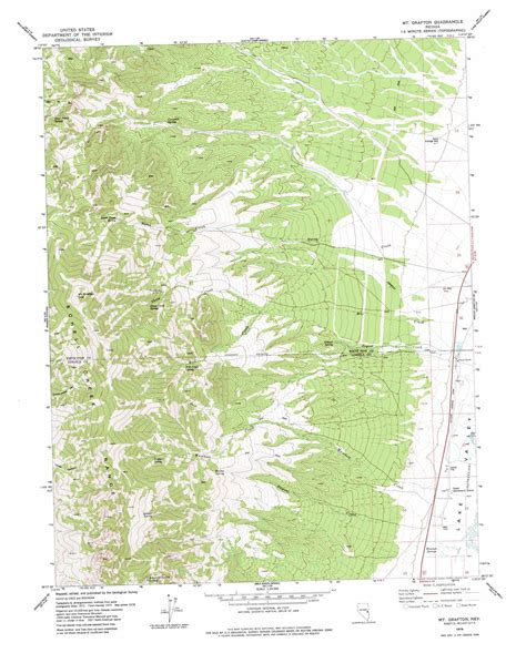 Mount Grafton Topographic Map 1 24 000 Scale Nevada